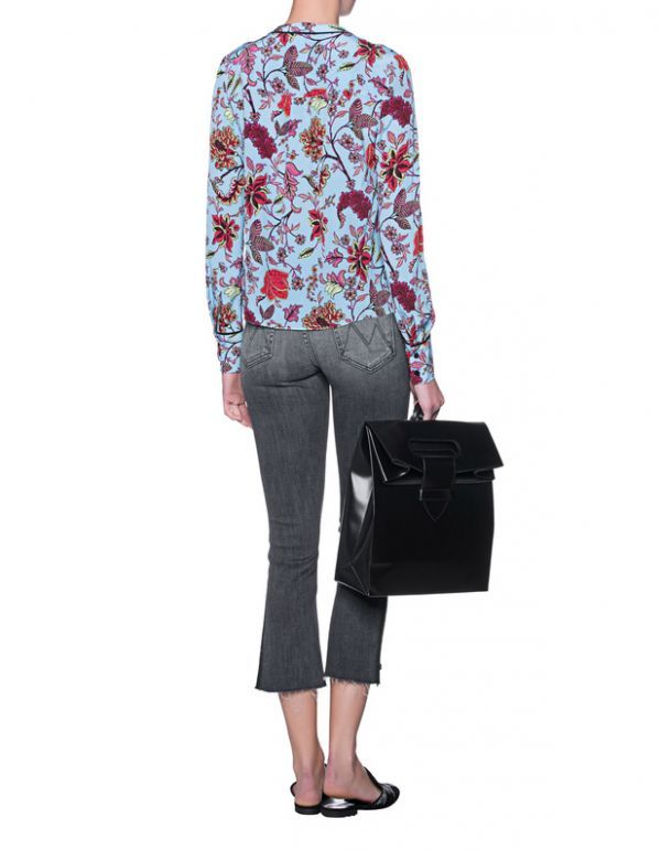 新品 送料無料 US2号/JP7号~9号 Diane von Furstenberg ダイアンフォンファステンバーグ 花柄 ブラウス 7