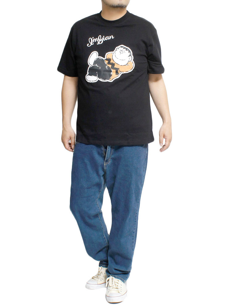 【新品】 3L ホワイトジャイ子(09) ドラえもん 半袖 Tシャツ メンズ 大きいサイズ キャラクター ジャイアン プリント クルーネック カット_画像2