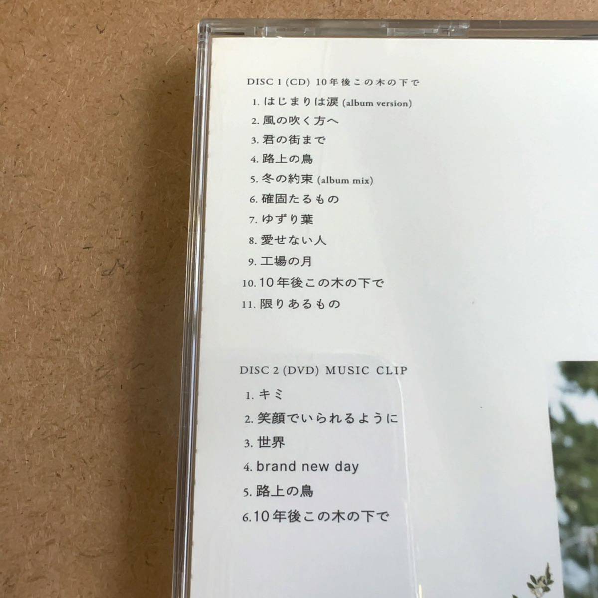 送料無料☆森恵『10年後この木の下で』初回限定盤CD＋DVD☆帯付美品☆アルバム☆304_画像3