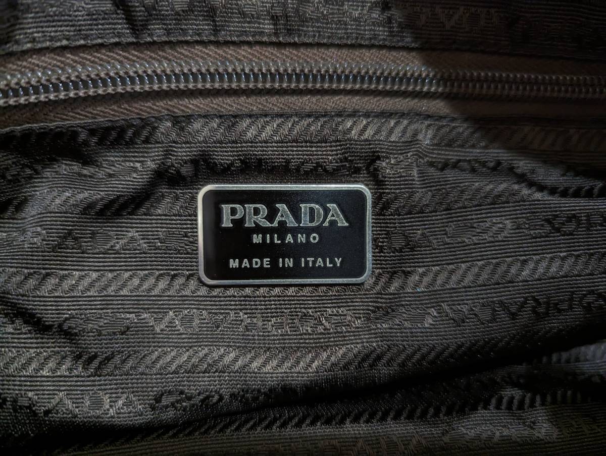 【美品】PRADA　プラダ ミニ ボストン トート ハンドバッグ_画像6