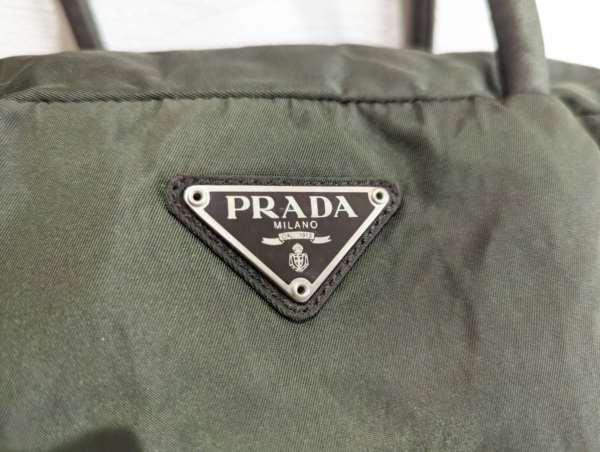 【美品】PRADA　プラダ ミニ ボストン トート ハンドバッグ_画像2