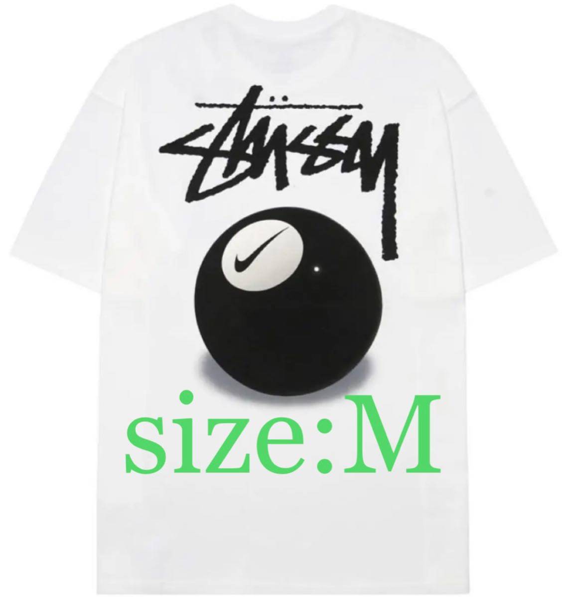 新品】Stussy × Nike SS 8 Ball T-Shirt White ステューシー × ナイキ