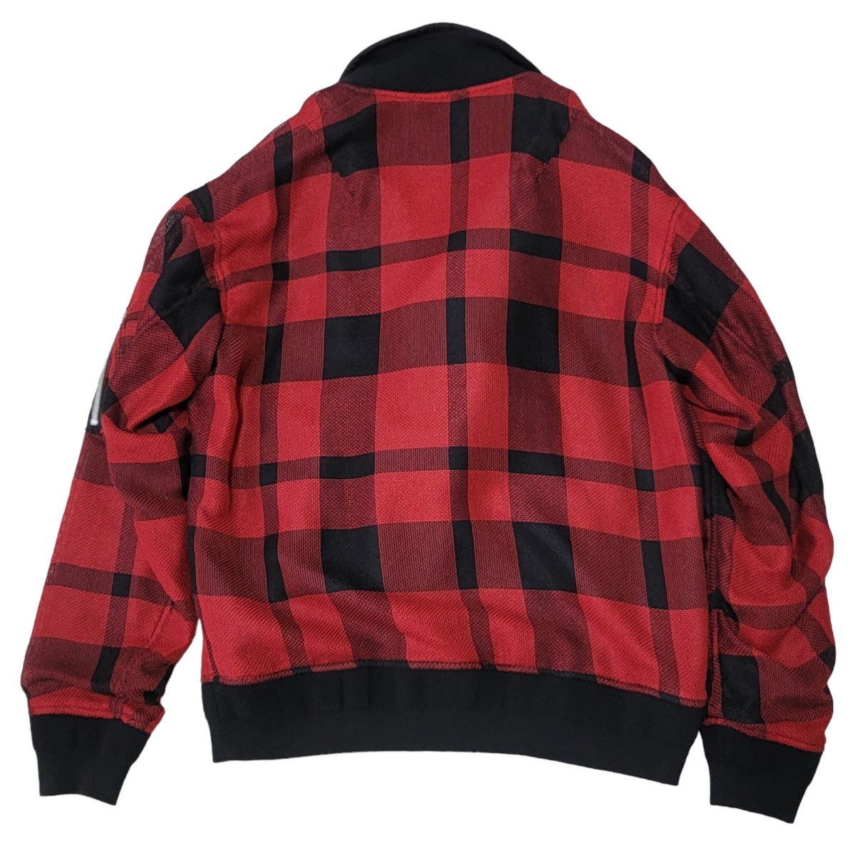 美品】16SS サカイ SACAI ドッキング ブロックチェック柄 MA-1 美品】16SS サカイ SACAI ドッキング ブロックチェック柄 MA-1