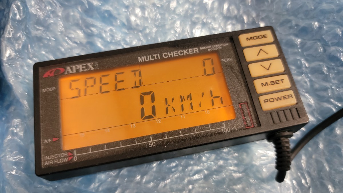 APEX マルチチェッカー apex'i multi checker 馬力 空燃比 ECU 速度 スピードメーター トルク 回転数 タコメーター アペックス A/Fの画像6