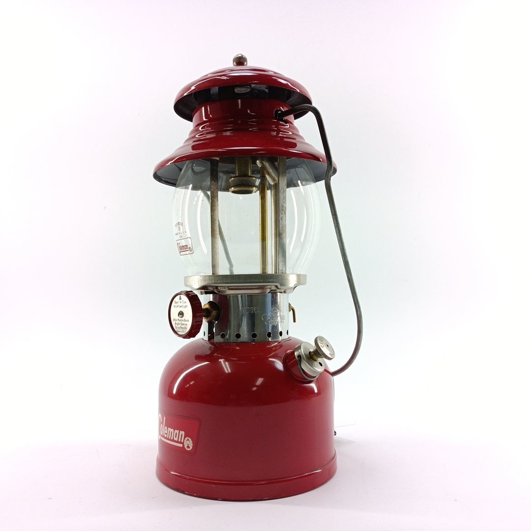 美品】Coleman 200A ランタン レッドボーダー 1963年1月 ホワイト