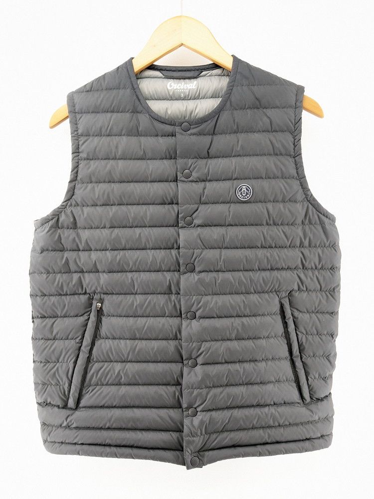 0【美品】ORCIVAL/OR-A0087/ INNER DOWN CREWNECK VEST/3サイズ/オーシバル/インナーダウン/◆3101/西伊場店