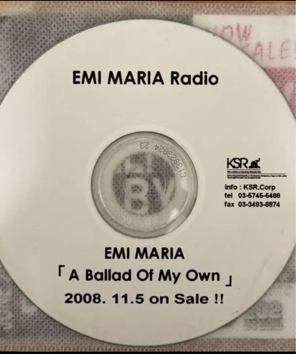 EMI MARIA A Ballad Of My Own プロモCD