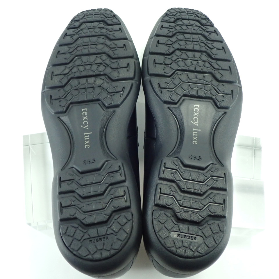 texcy luxe ビットローファー 表記サイズ：26.5cm 重さ：684g テクシーリュクス 靴 シューズ 黒 ブラック Z714R_画像7