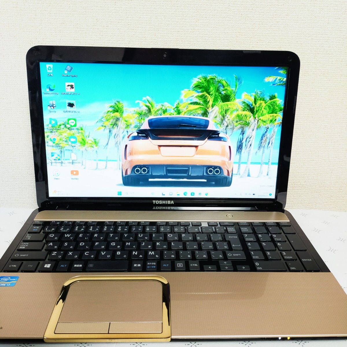 最上位i7】超大容量SSD1TB ゴールドノートパソコン 金 メモリ8GB 美品