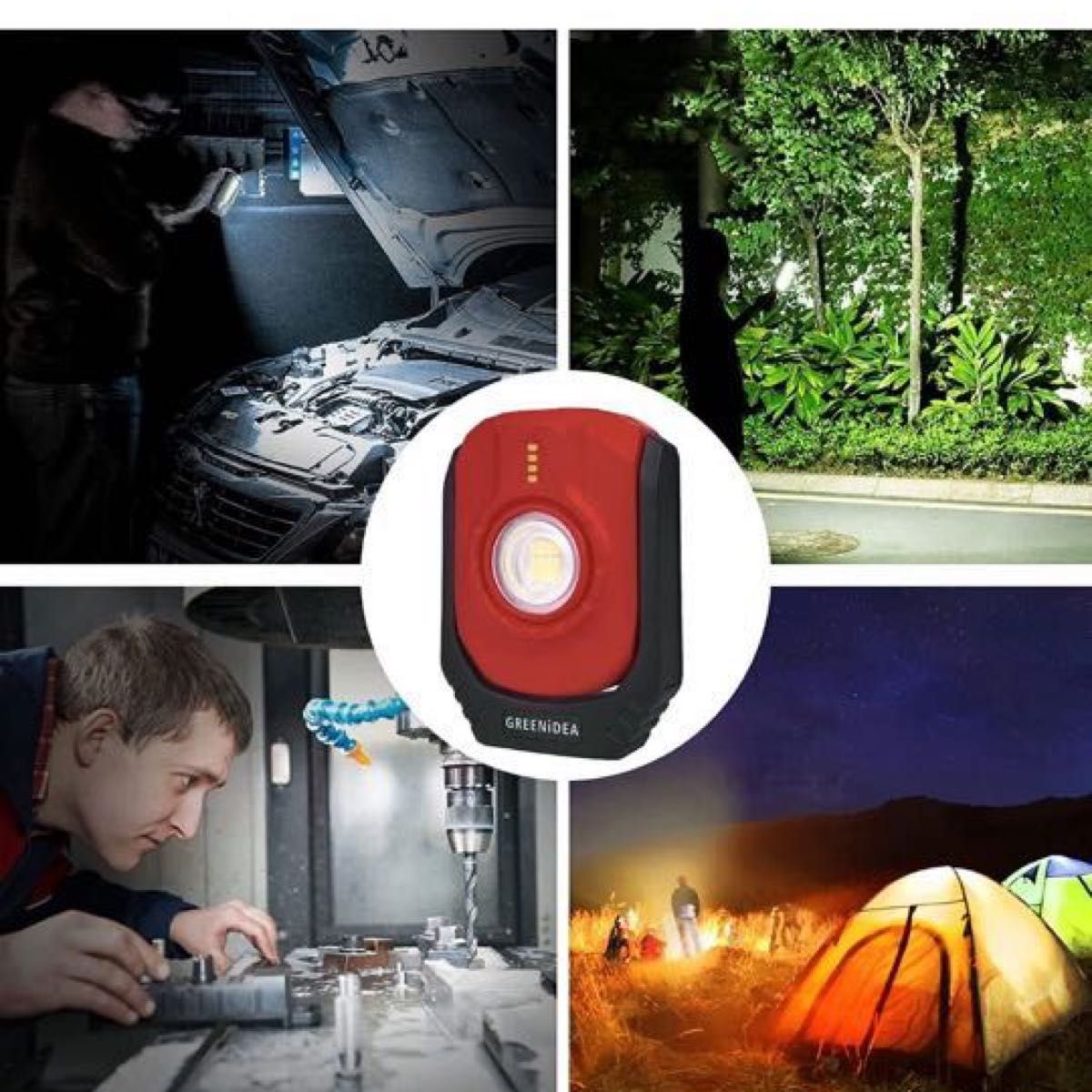LED 投光器 充電式 作業用 LEDライト アウトドア 作業灯 キャンプ 登山 防災 停電  機械工ライト ハンディライト