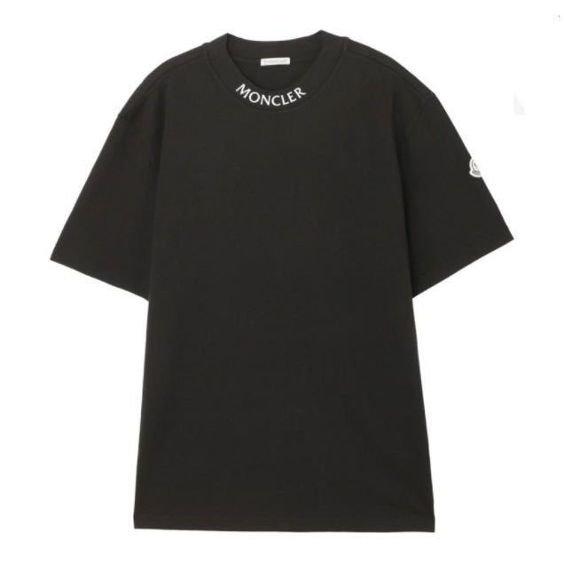 ★入手困難★ 希少モデル 最新作 MONCLER 半袖Tシャツ Ｍ ロゴ モンクレール ブラック ワッペン 入手困難 完売品 激レア_画像2