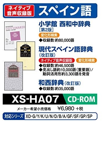 カシオ 電子辞書 追加コンテンツ CD-ROM版 小学館 西和中辞典 現代スペイン_画像1