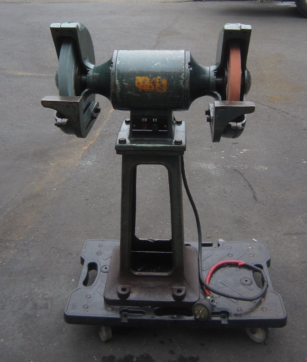中古品】メーカー不明 両頭グラインダー 砥石径255mmm 三相200V 中古品】メーカー不明 両頭グラインダー 砥石径255mmm 三相200V