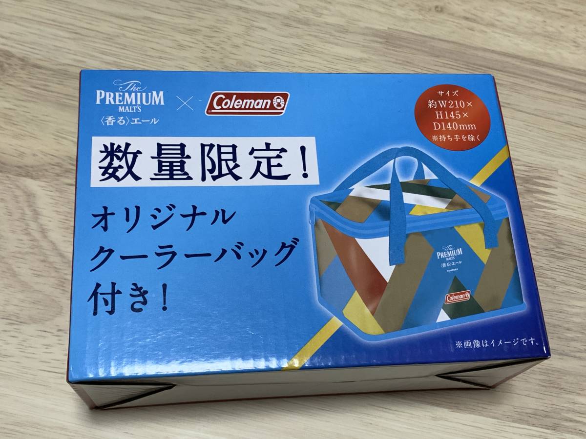 ☆☆プレモル　プレミアムモルツ〈香る〉エール×コールマン　オリジナルクーラーバッグ☆☆新品　未使用　景品　非売品　喫煙者ペット無_画像1