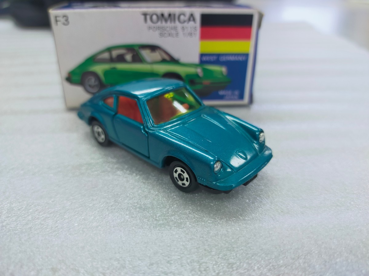 入手困難 トミカ 青箱 F-3 外国車シリーズ ポルシェ911S 高島屋特注