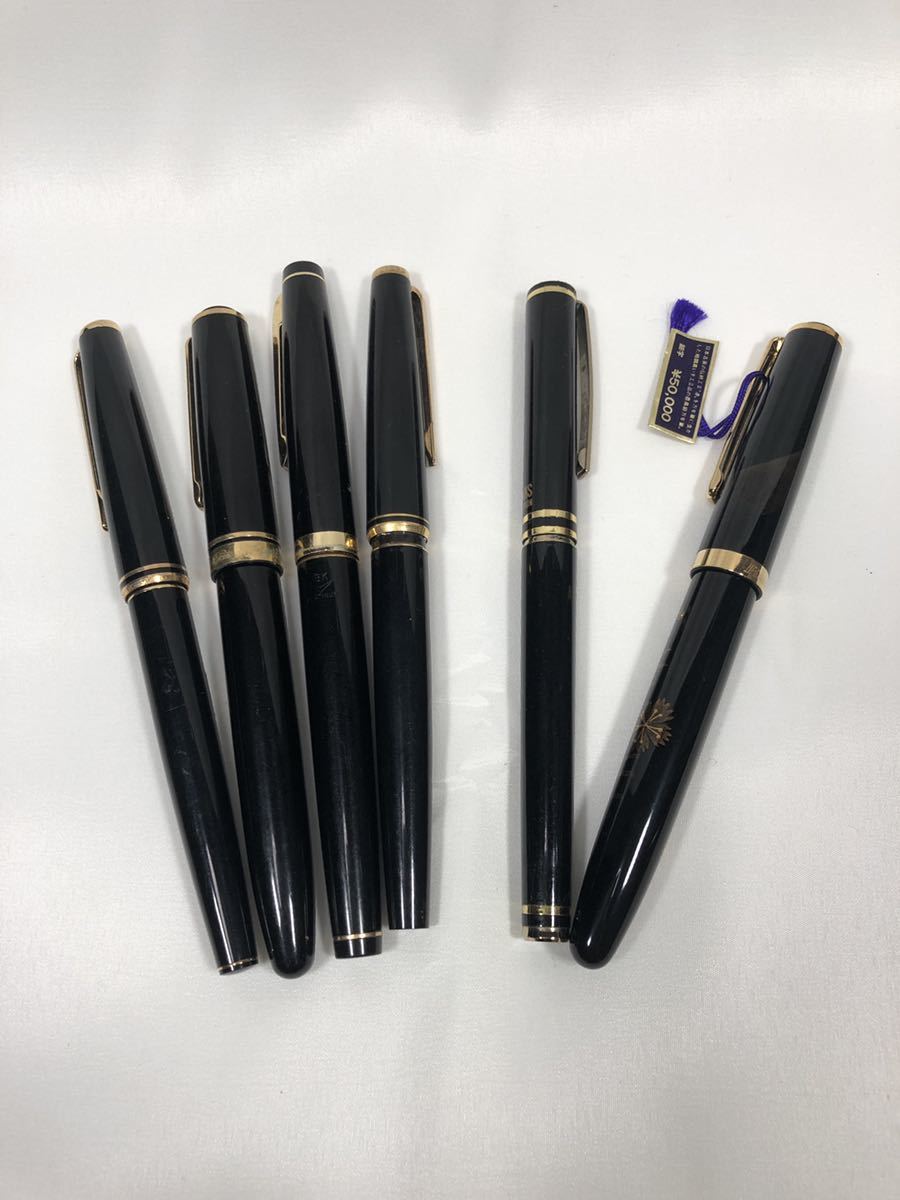 1円〜 モンブラン MONTBLANC PLATINUM 未使用品入り 14K 18K 6点まとめ