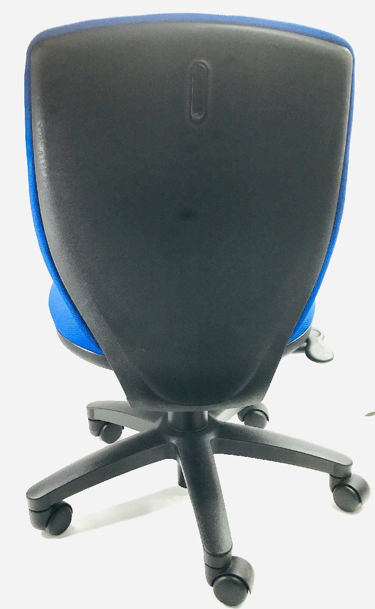 高さ調整OK ブルー ブラック オフィスチェア 事務椅子 中古オフィス家具　複数あり　引き取り限定_画像3