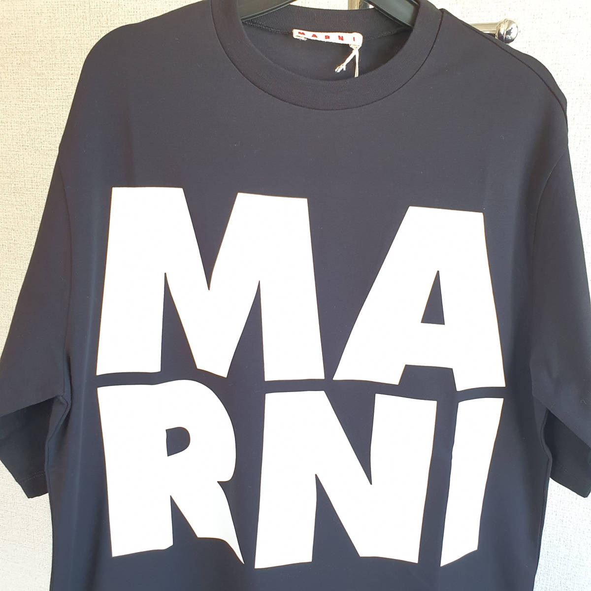 【新品・未使用】MARNI KIDS ロゴプリントコットンTシャツ　ブラック　12Y　M00656M00LE_画像2