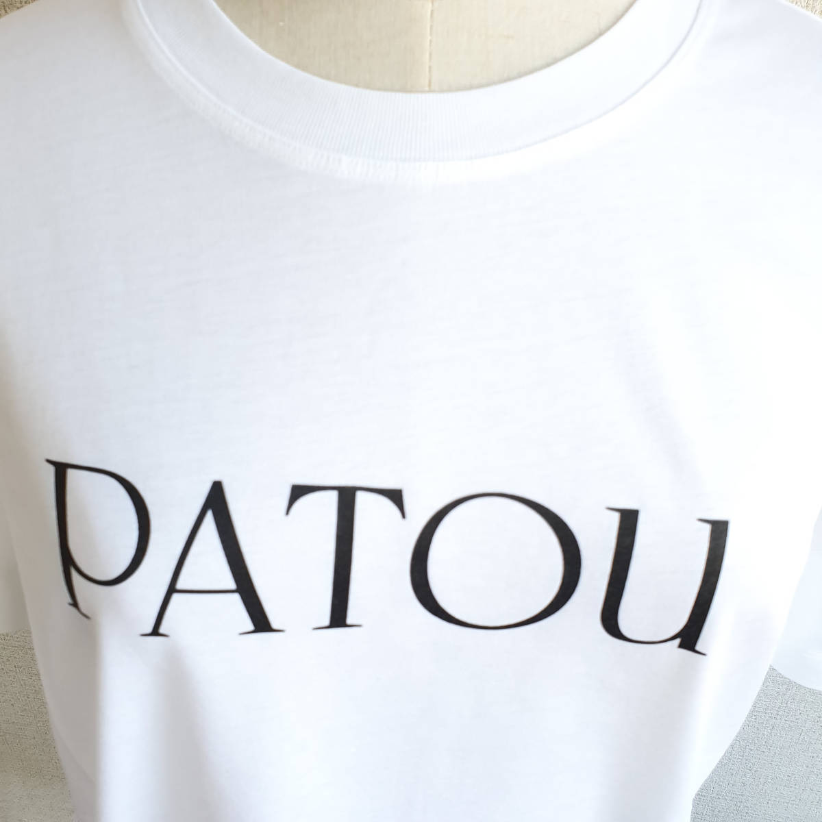 【新品・未使用】PATOU パトゥ ロゴ オーガニックコットンTシャツ　ホワイト　Lサイズ　JE0299999001W_画像2