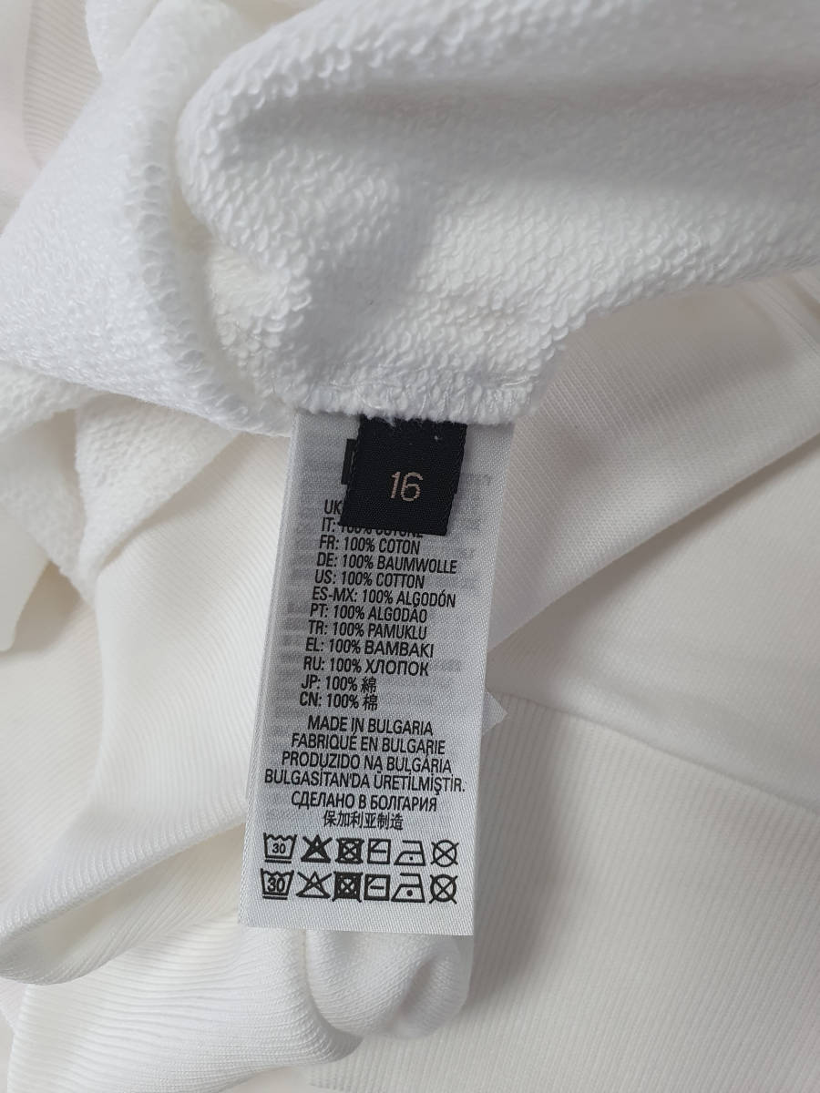 【新品・未使用】N°21 KIDS ロゴスウェットシャツ white　16Y　N21588N0154_画像5