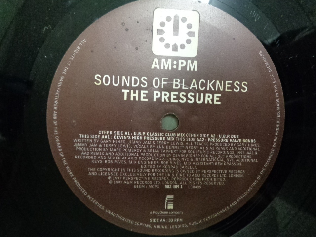 SOUNDS OF BLACKNESS/THE PRESSURE(U.B.P./CEVIN FISHER MIXES)/4679の画像1