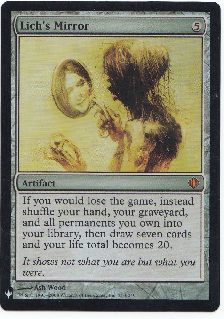 MTG 日本語 死者の鏡 foil Yahoo!オークション - 死者の鏡/Lich's Mirror (foil)