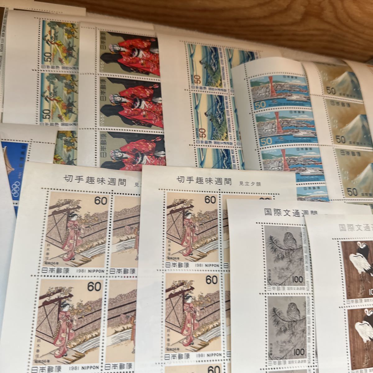 記念切手 切手シートまとめ 額面9150 切手趣味週間 国際文通 の画像8