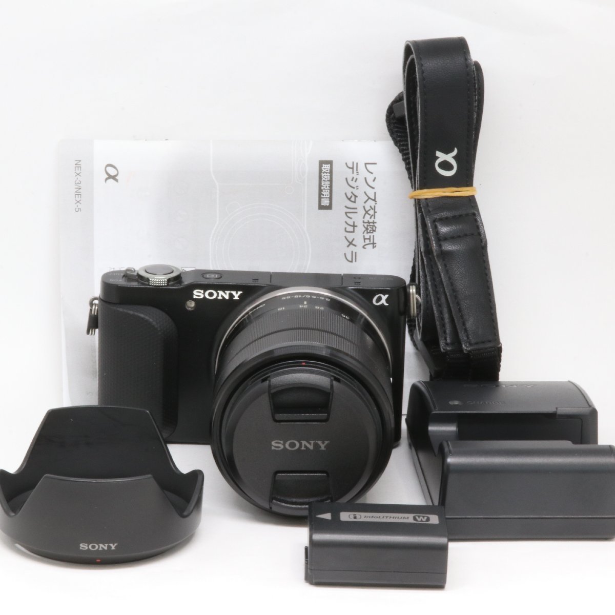 360ショット SONY ソニー NEX-3N E18-55mm F3.5-5.6 OSS レンズ セット （質屋 藤千商店）_画像1