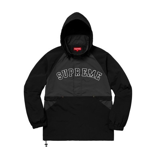 Supreme Court Half Zip Pullover Black M 黒 box logo jacket