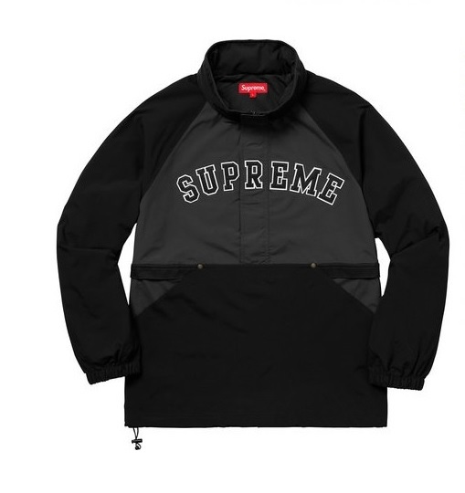 Supreme Court Half Zip Pullover Black M 黒 box logo jacket