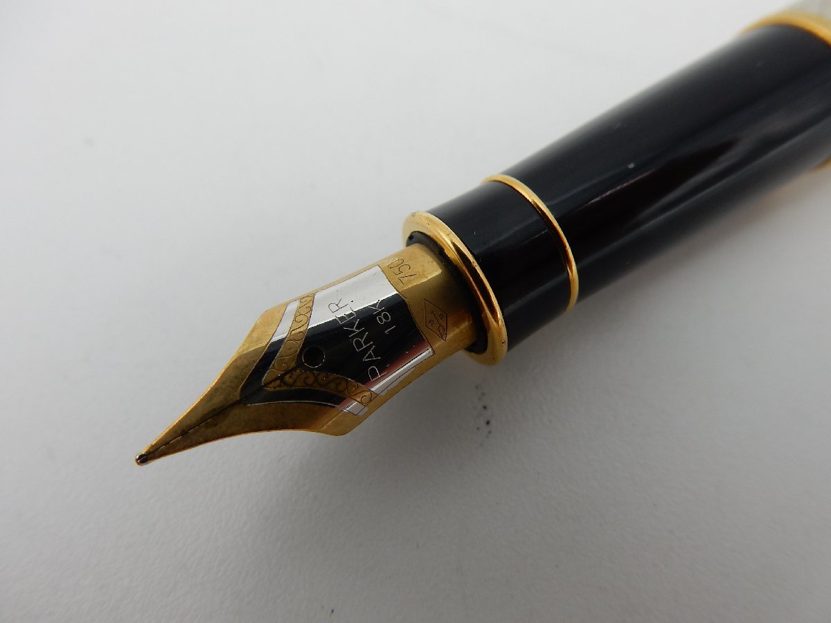 美品 PARKER パーカー SONNET ソネット 万年筆 18Kペン先 スターリング