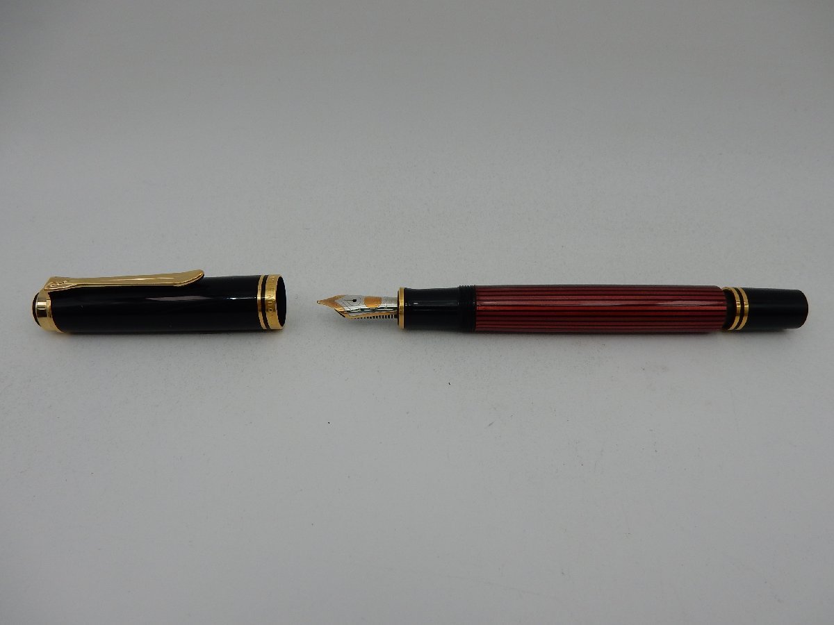 Pelikan ペリカン スーベレーン M600 ボルドー 万年筆 14Cペン先 F 1