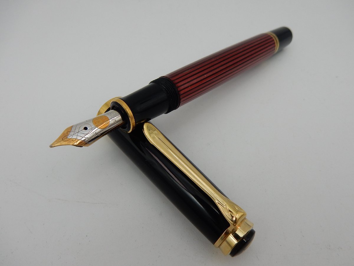Pelikan ペリカン スーベレーン M600 ボルドー 万年筆 14Cペン先 F 1