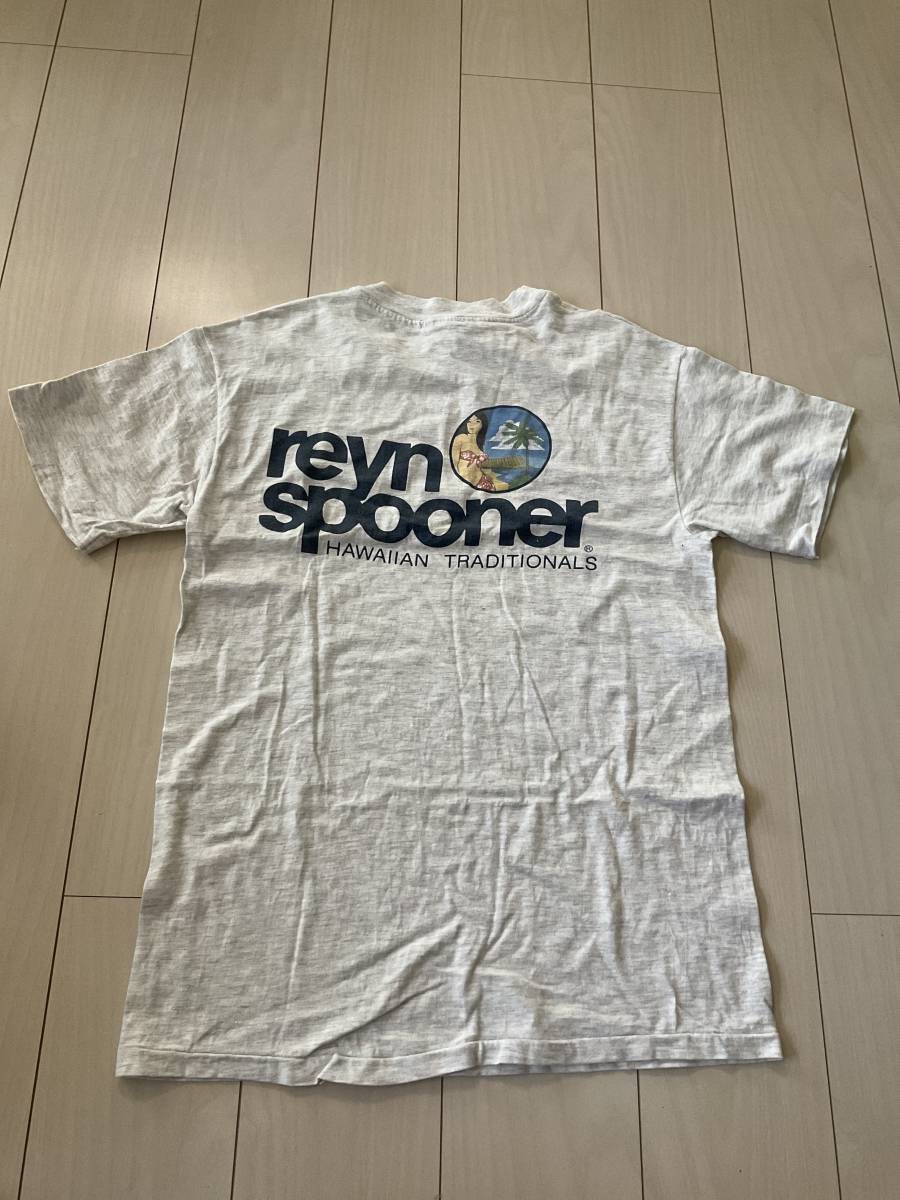 reny spooner MEDIUM Hawaiian traditional Tシャツグレー_画像1