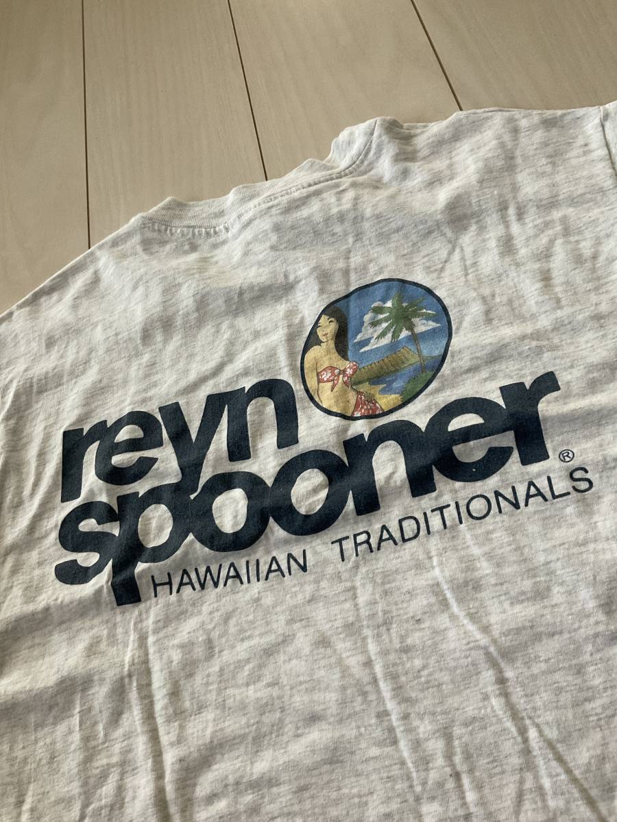 reny spooner MEDIUM Hawaiian traditional Tシャツグレー_画像2