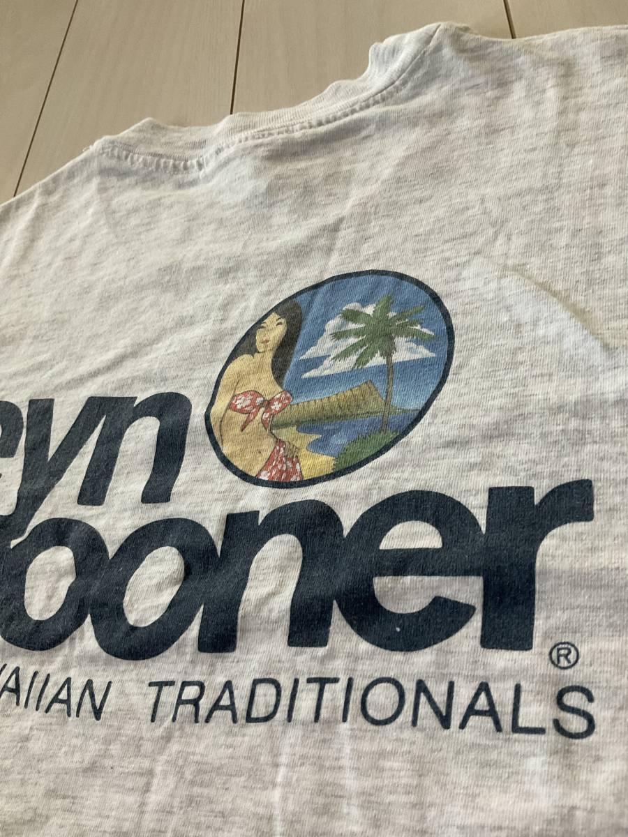 reny spooner MEDIUM Hawaiian traditional Tシャツグレー_画像3