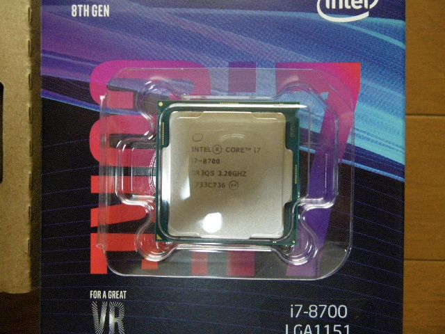 Intel Core i7 8700 BOX【新品样】