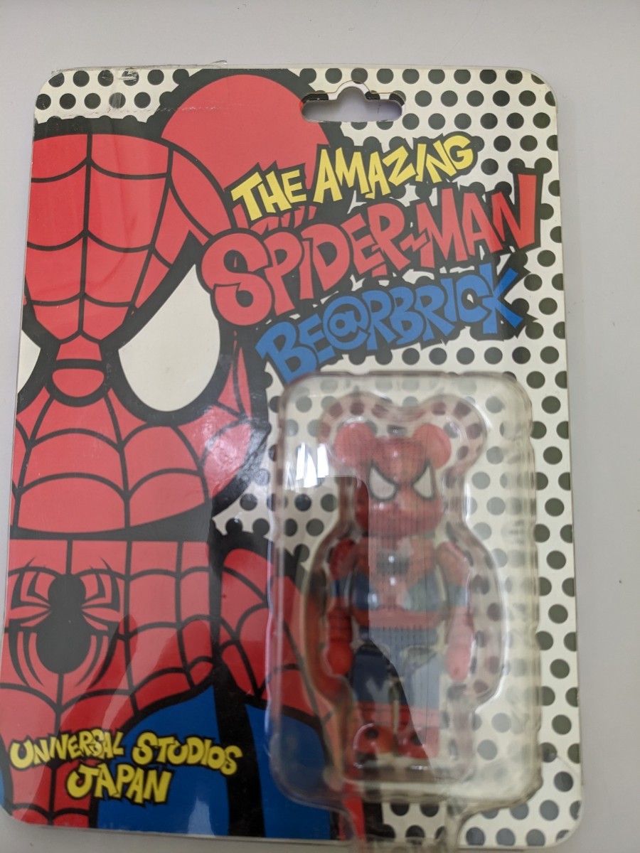 新品未使用 スパイダーマン ベアブリック 100% USJ 限定 SPIDERMAN BE@RBRICK ユニバーサルスタジオジャパン ユニバ MEDICOMTOY メディコム