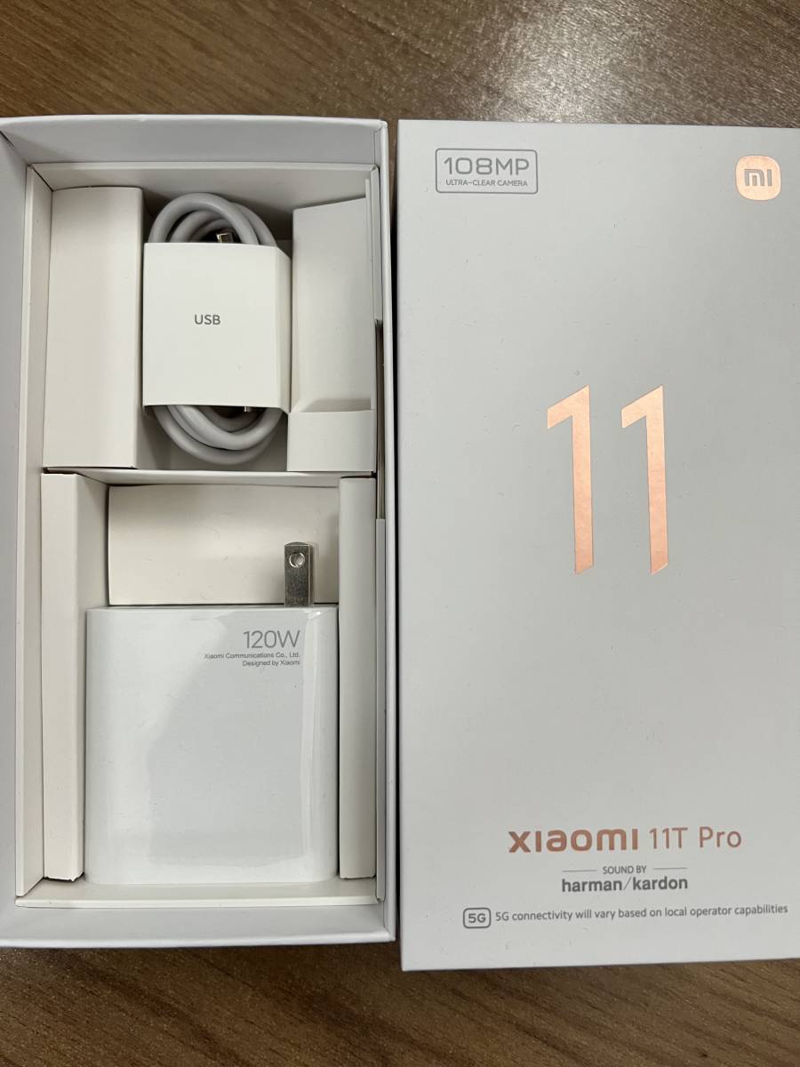 美品】Xiaomi 11T Pro 128GB SIMフリー メテオライトグレーSIMフリー