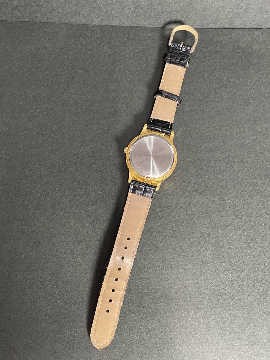 ジャンク品 日本地図 メンズ 腕時計 アナログ アクセサリー ゴールドカラー 金色 飾り コレクション 小物 雑貨 レトロ M0508●15_画像7