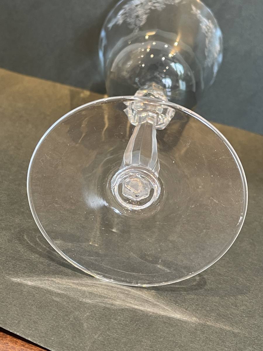 ☆ガラス製 装飾ワイングラス おしゃれ ブルー グラス 高さ20㎝ コップ 食器 酒器 コレクション アンティーク M0522●5_画像9