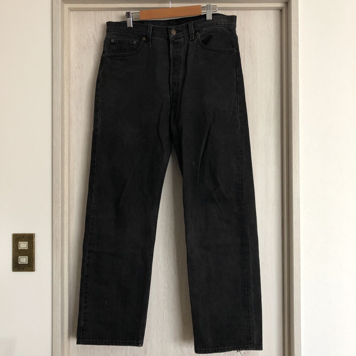 公式の w34 パンツ 黒デニム BLACK リーバイス 501 Levis 90年代 90s