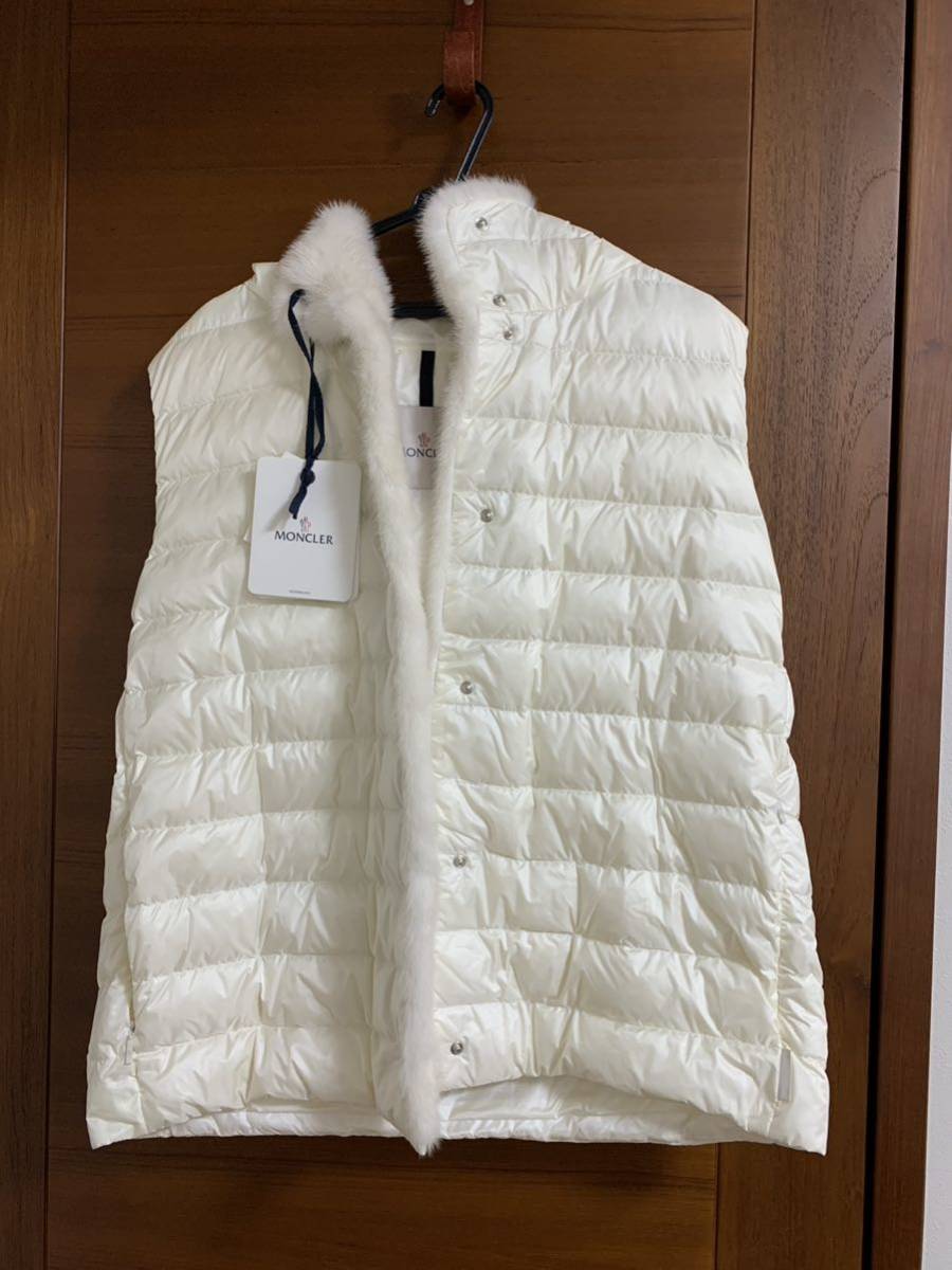 最上級　モンクレール　beurre 3 ミンク　ダウンベスト　moncler