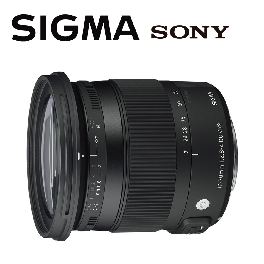 シグマ SIGMA 17-70mm F2.8-4 DC MACRO HSM Contemporary ソニーAマウント ズームレンズ 一眼レフ カメラ 中古