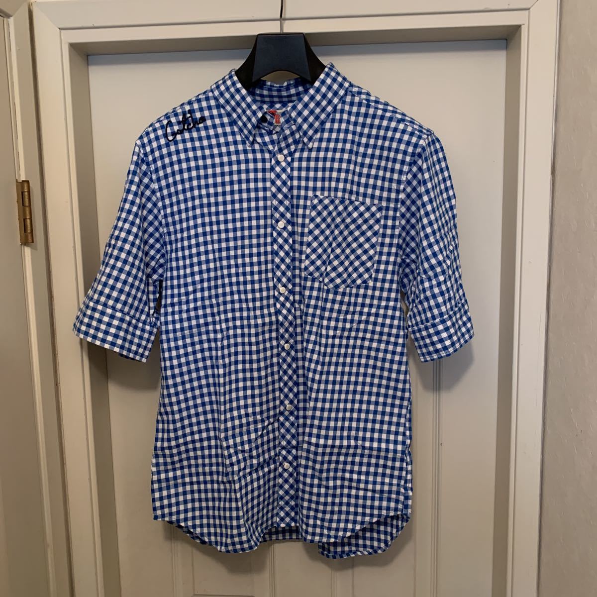  short sleeves shirt |GOTCHA| unused | size XL|5 minute sleeve |ga tea | width of a garment about 52| dress length approximately 76 centimeter 