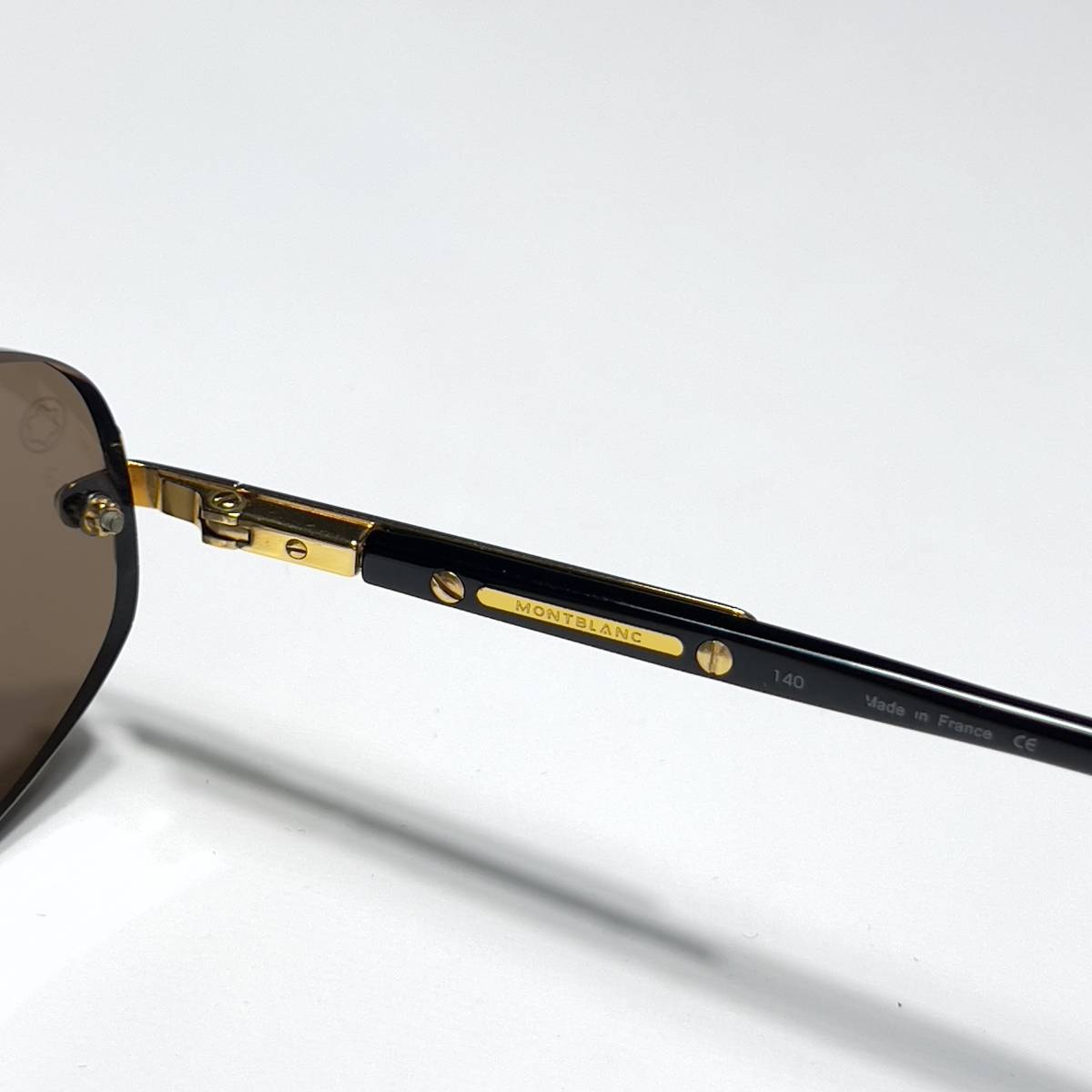 【良品】モンブランMont Blanc MEISTER STUCK サングラス MONTBLANC モンブラン ツーポイント サングラス MEISTERSTUCK