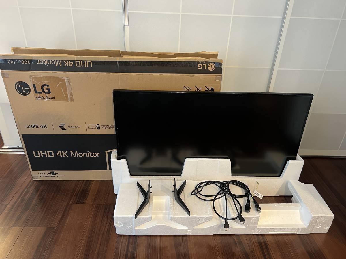 美品/LGエレクトロニクス◇42.5インチ UHD 4Kモニター 43UD79T-B 2018
