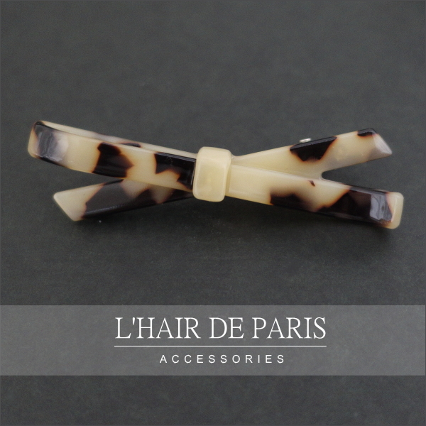 #L\'HAIR DE PARIS# # лента da Karl волосы зажим # бежевый Leopard Франция cell мясо для жаркого панцирь черепахи простой популярный леопардовый рисунок шпилька передний .