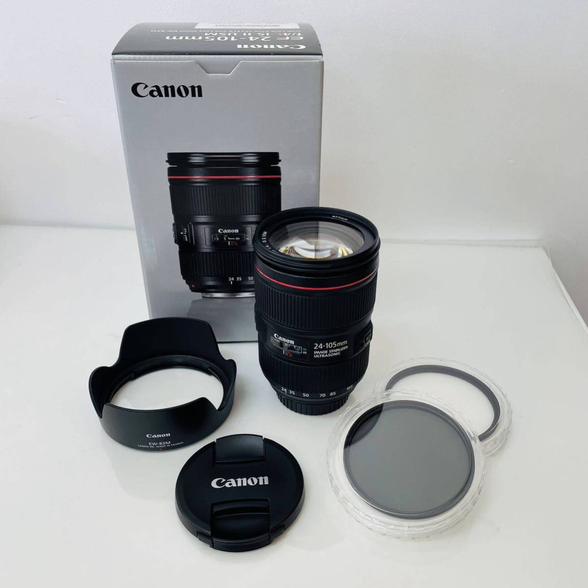 美品動作品Canon EF 24-105mm f/4L IS II USM /Kenko PRO1D Lotus