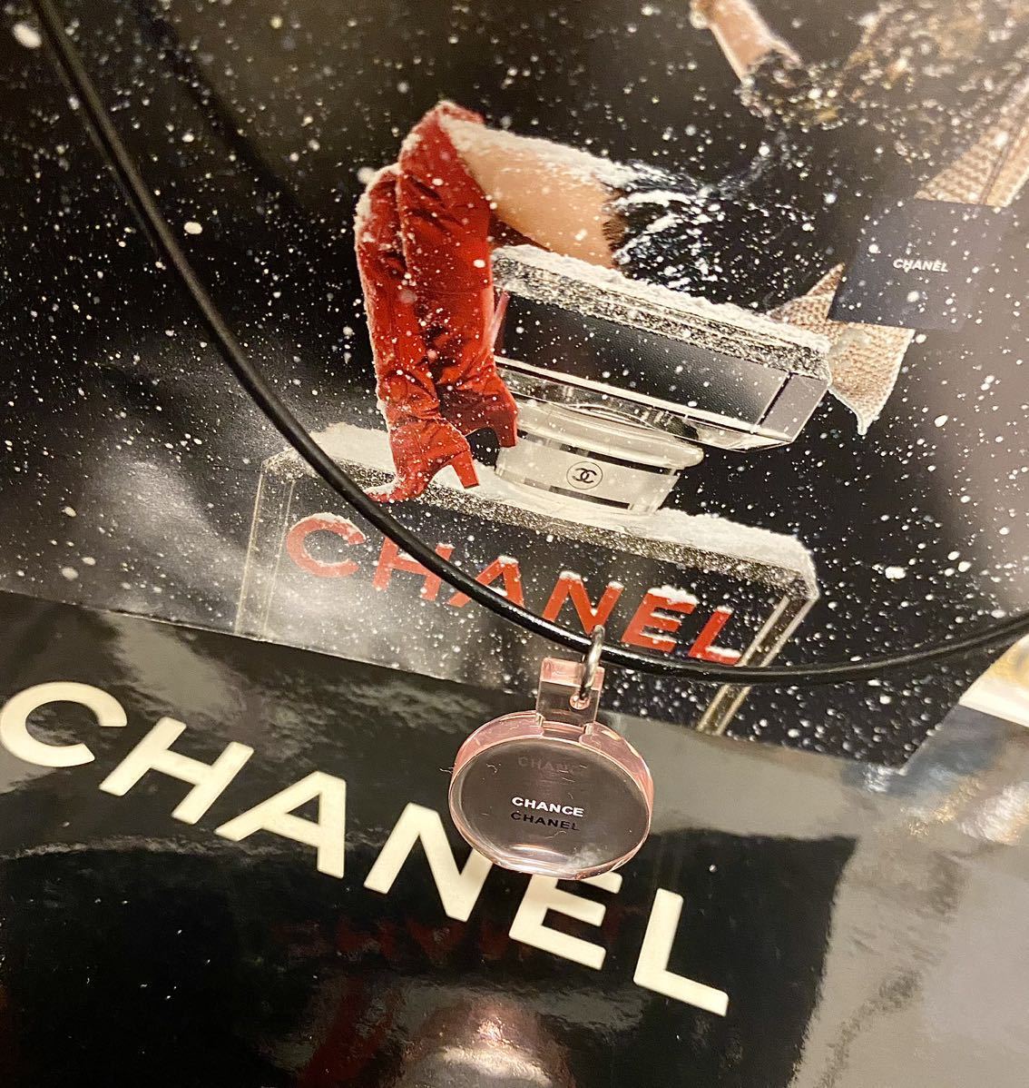 正規未使用　一点のみ！　シャネル　CHANEL トップ　ペンダント　ネックレス　チャーム　パステルピンク　プレゼントにも♪